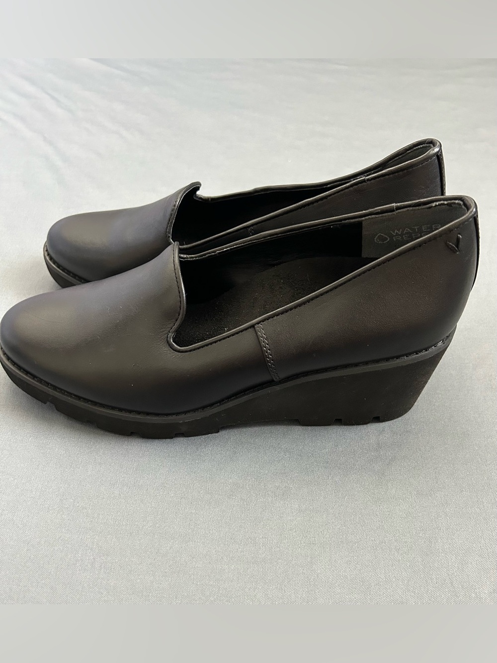 Vionic Willa Wedge Women's Water Repellent Wedges Shoes Size 8.5 Black